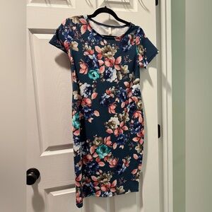 Pinkblush Navy Floral Mini Dress